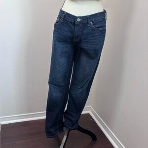 Banana Republic Women’s Dark Wash Low-Rise Straight Jeans 28/6, Spring